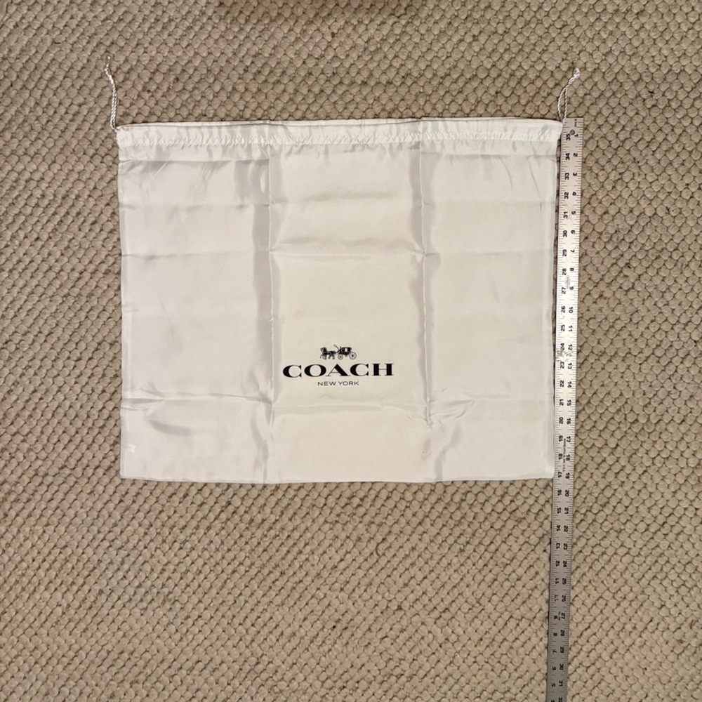 Coach Ivory  Satin Dust Bag NWOT